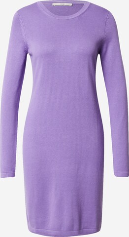 ESPRIT Úpletové šaty – fialová: přední strana