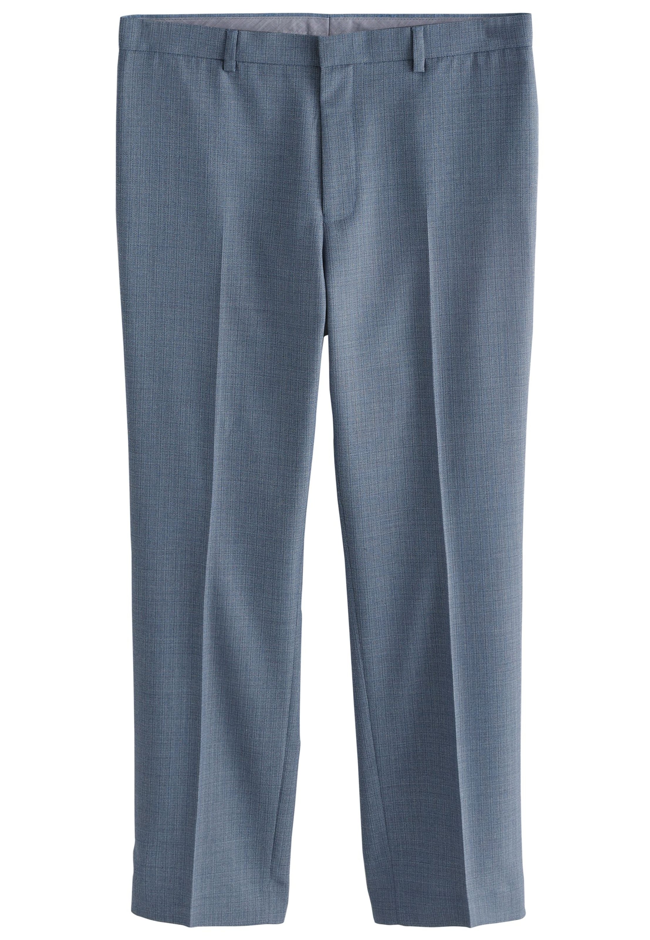 Coupe slim Pantalon à plis Next en bleu : devant