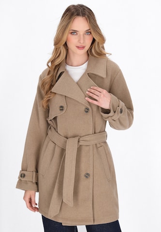 DreiMaster Vintage Between-seasons coat in Beige: front