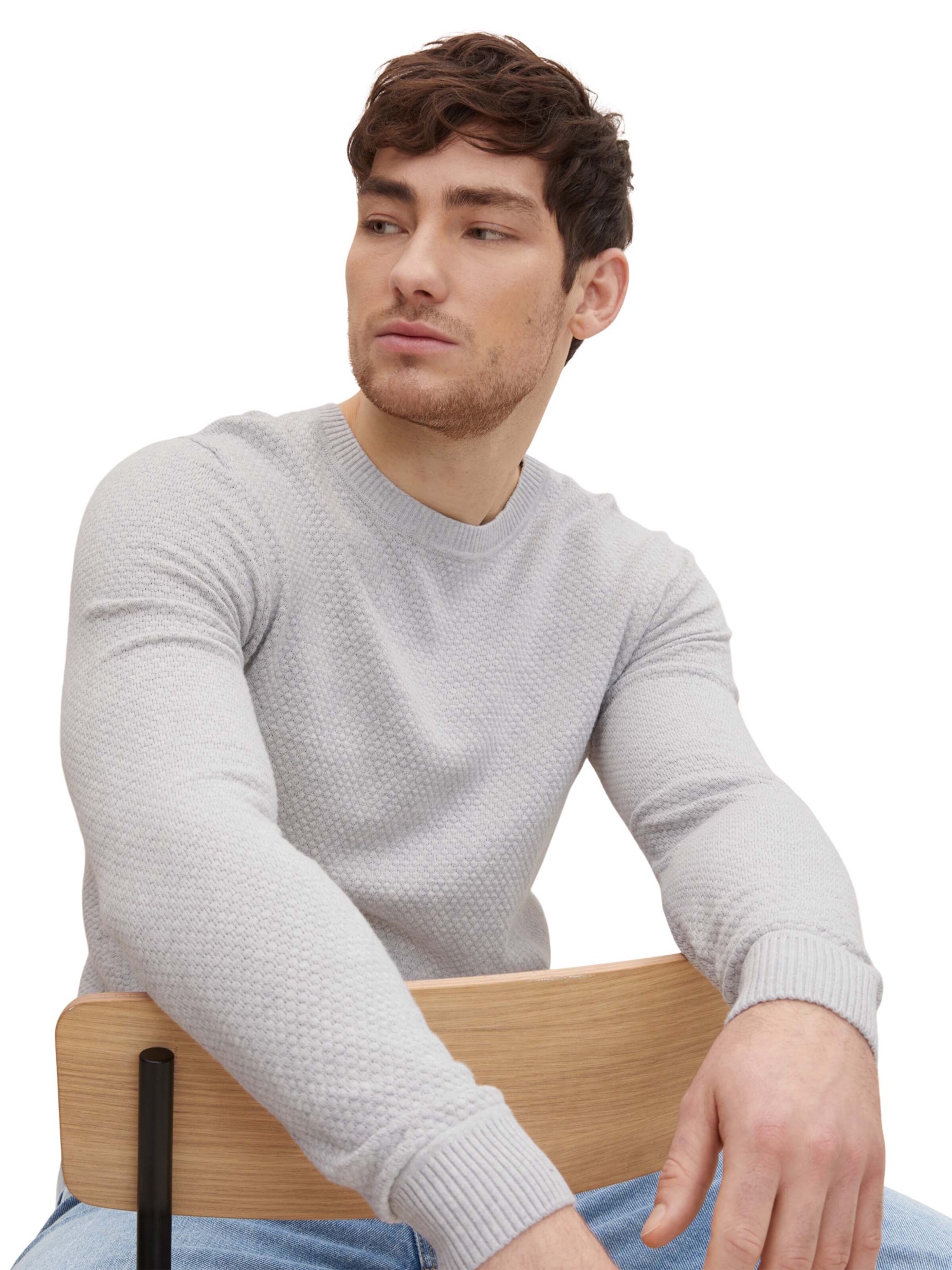 TOM TAILOR Pullover in Grau
