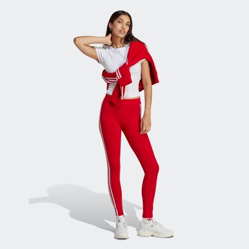 Skinny Leggings 'Adicolor Classics' di ADIDAS ORIGINALS in rosso