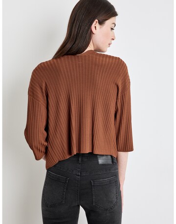 TAIFUN Knit Cardigan in Brown