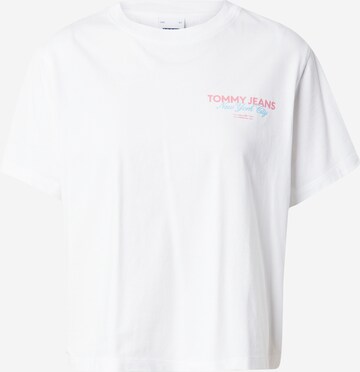 Tommy Jeans T-Shirt 'ESSENTIAL' in Weiß: predná strana