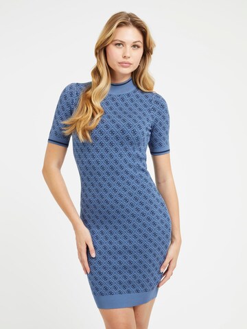 GUESS Knitted dress 'Lise' in Blue: front