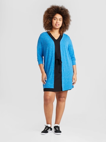 ONLY Carmakoma Knit Cardigan 'NESSA' in Blue