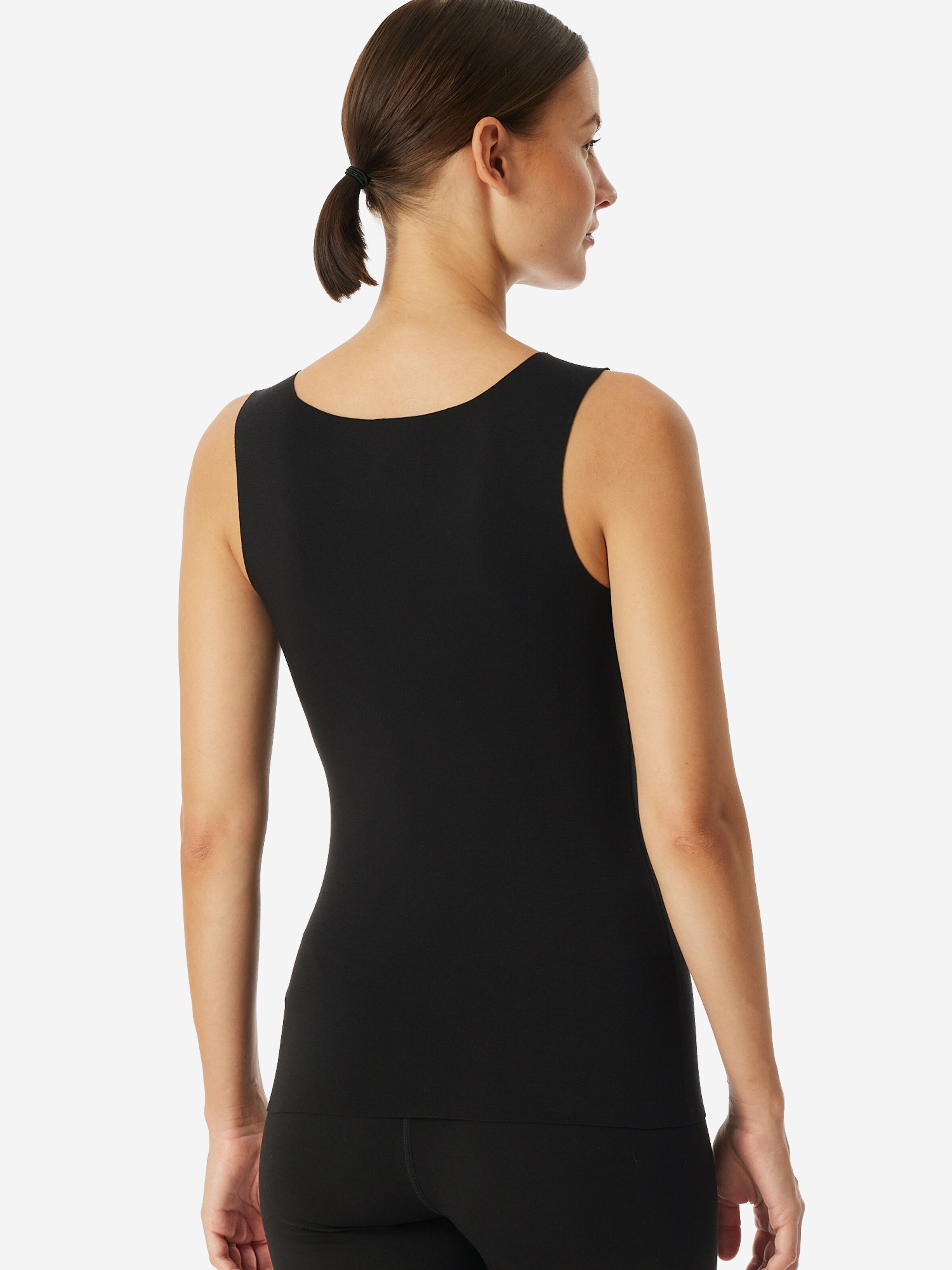 SCHIESSER Onderhemd ' Invisible Soft Warming ' in Zwart