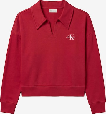 Calvin Klein Jeans Bluzka sportowa w kolorze czerwony: przód