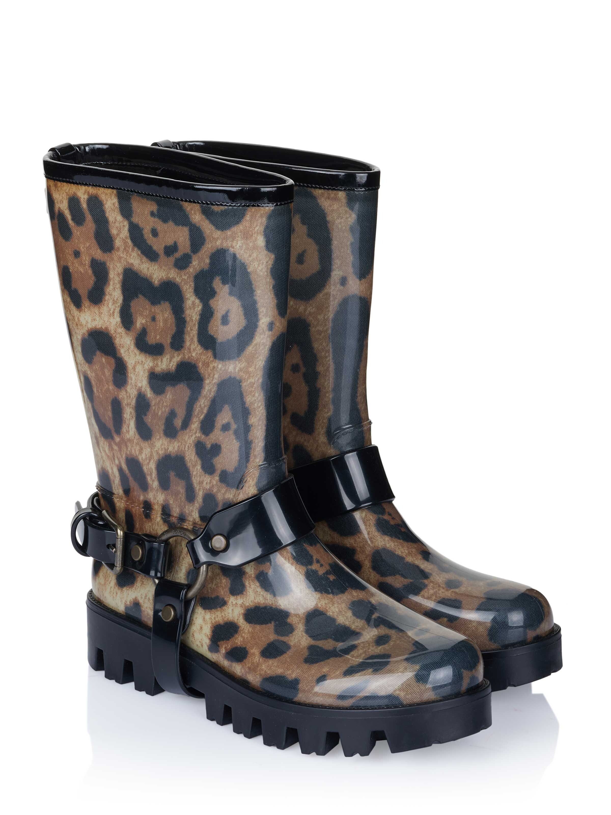 DOLCE & GABBANA Regenlaarzen 'Dolce & Gabbana Stiefel' in Bruin