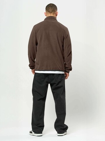 Veste de survêtement ' Logo Saurion ' KAPPA en marron : derrière
