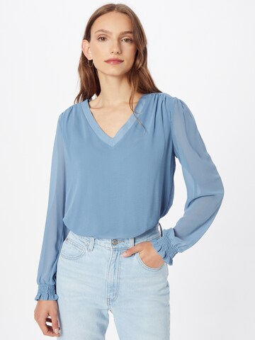 VILA Bluse 'AMIONE' in Blau: Vorderseite