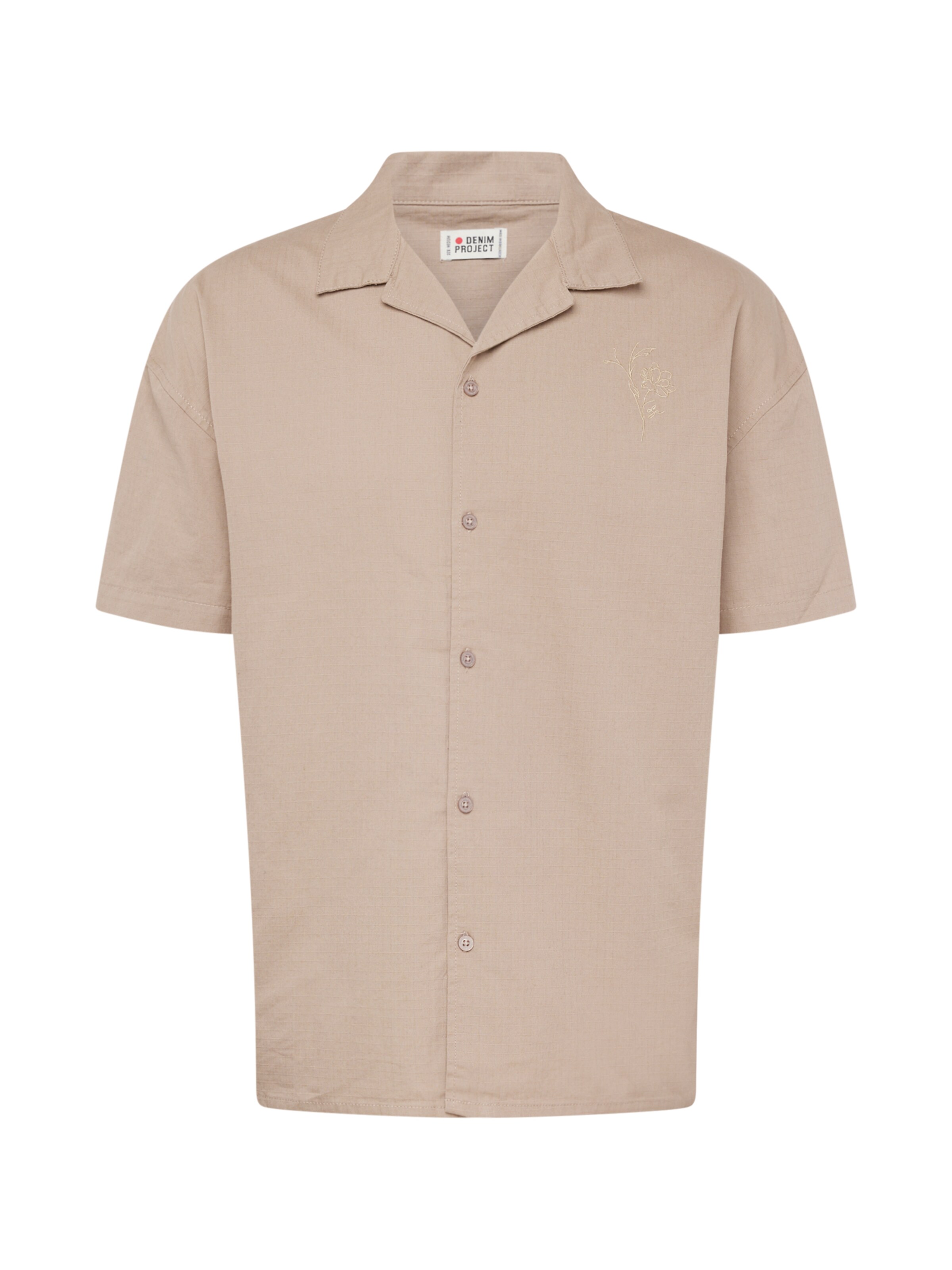 Denim Project Comfort fit Button Up Shirt in Brown: front