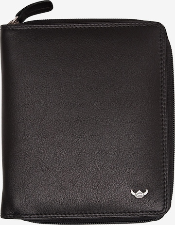 GOLDEN HEAD Wallet 'Polo' in Black: front