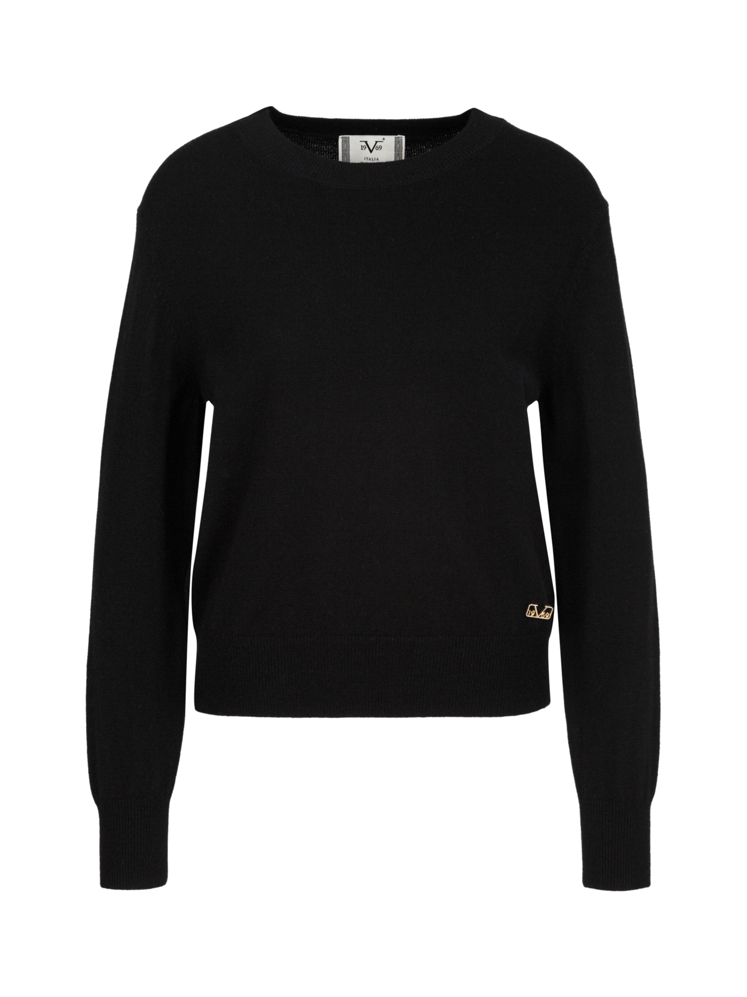 Pull-over 'Rory' 19V69 ITALIA en noir : devant