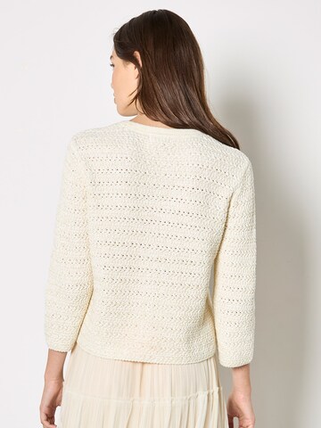 Apricot Knit cardigan ' ' in Beige
