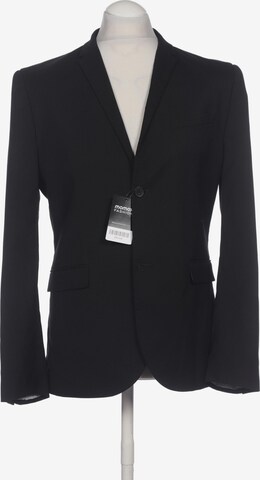 H&M Suit Jacket in L-XL in Black: front