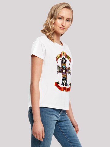 F4NT4STIC Shirt 'Guns 'n' Roses Appetite For Destruction' in White