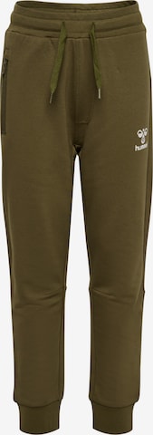 Hummel Regular Workout Pants 'ION' in Green: front