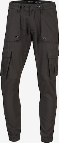 INDICODE JEANS Regular Cargo Pants 'Leonard' in Grey: front