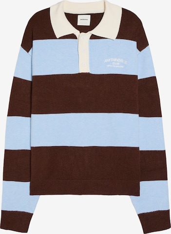 Pull-over Bershka en marron : devant