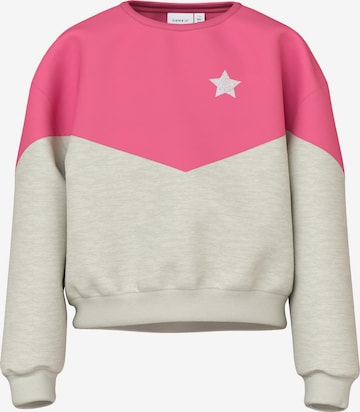 NAME ITSweater majica 'VIBBA' - siva boja: prednji dio