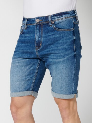 KOROSHI Regular Jeans in Blau: Vorderseite