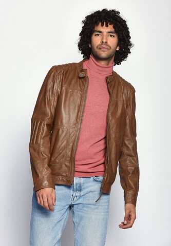 Veste mi-saison 'Jack' Maze en marron : devant