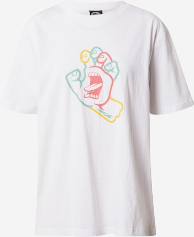Santa Cruz Majica 'Hand In Colour' u opal / žuta / svijetlocrvena / bijela, Pregled proizvoda