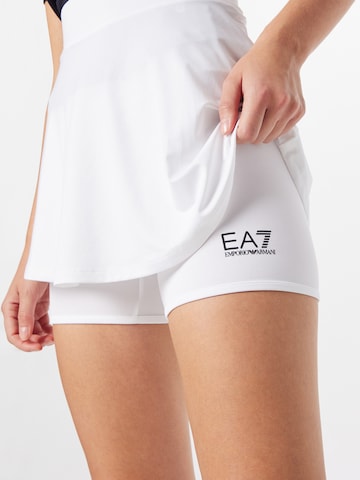 EA7 Emporio Armani - Falda deportiva en blanco