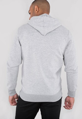 ALPHA INDUSTRIES - Sudadera con cremallera en gris