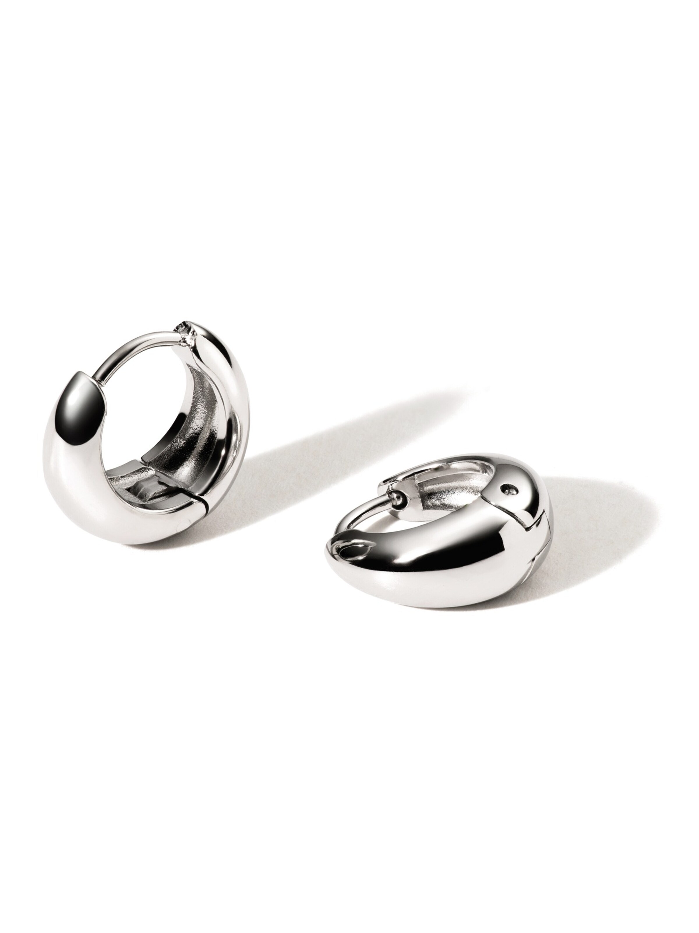 hiBALI Earrings 'Mini Curvy' in Silver: front
