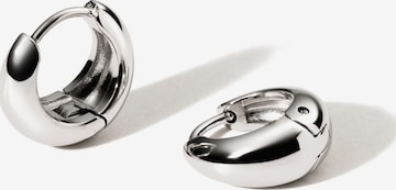 hiBALI Earrings 'Mini Curvy' in Silver: front