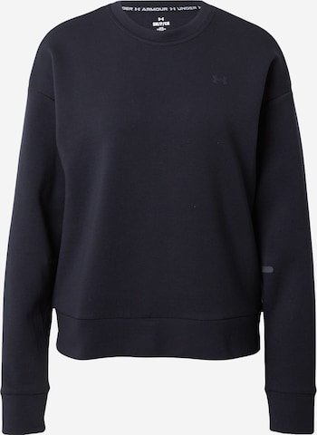 UNDER ARMOUR Sport sweatshirt 'Unstoppable' i svart: framsida