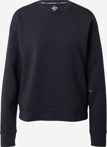 UNDER ARMOUR Sports sweatshirt 'Unstoppable' in Black: front