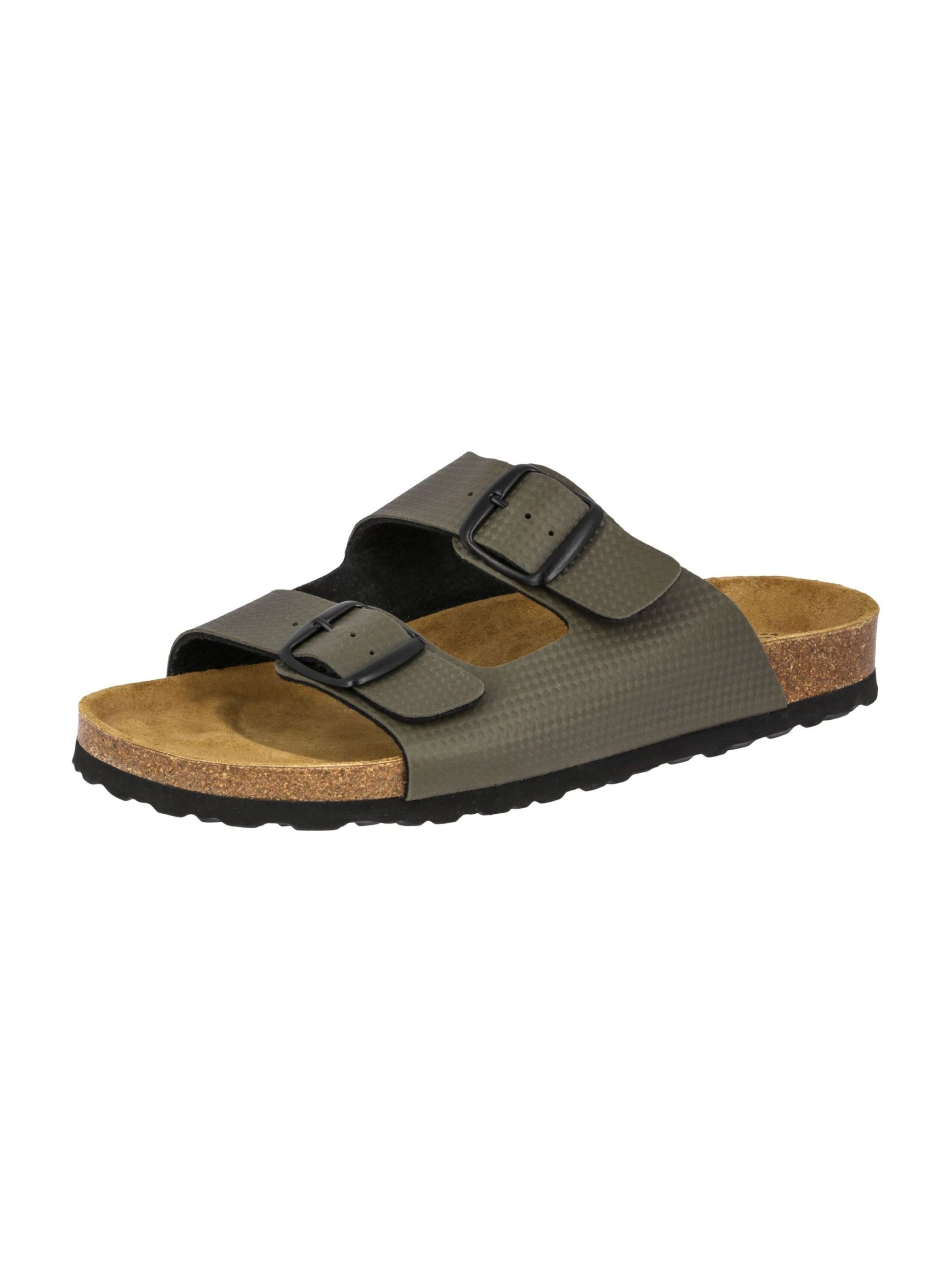 LICO Pantolette 'Bioline Metal' in Grün: Vorderseite