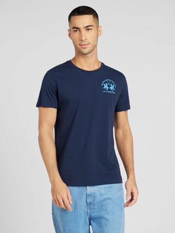 T-Shirt La Martina en bleu : devant