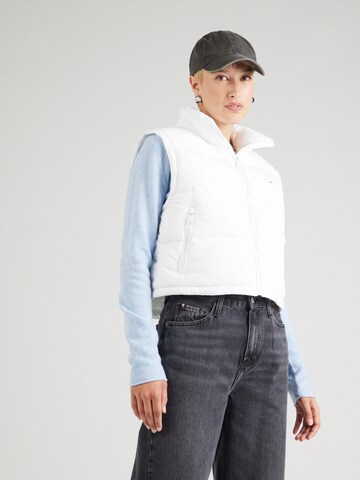 Gilet 'ESSENTIAL' Tommy Jeans en blanc : devant