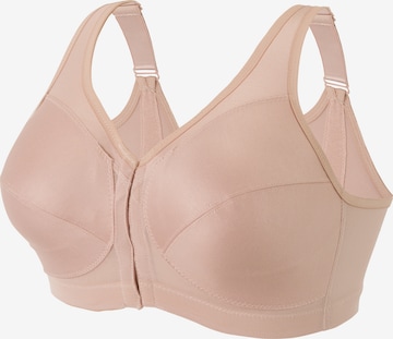 GLAMORISE Minimiser Bra 'MagicLift' in Brown: front