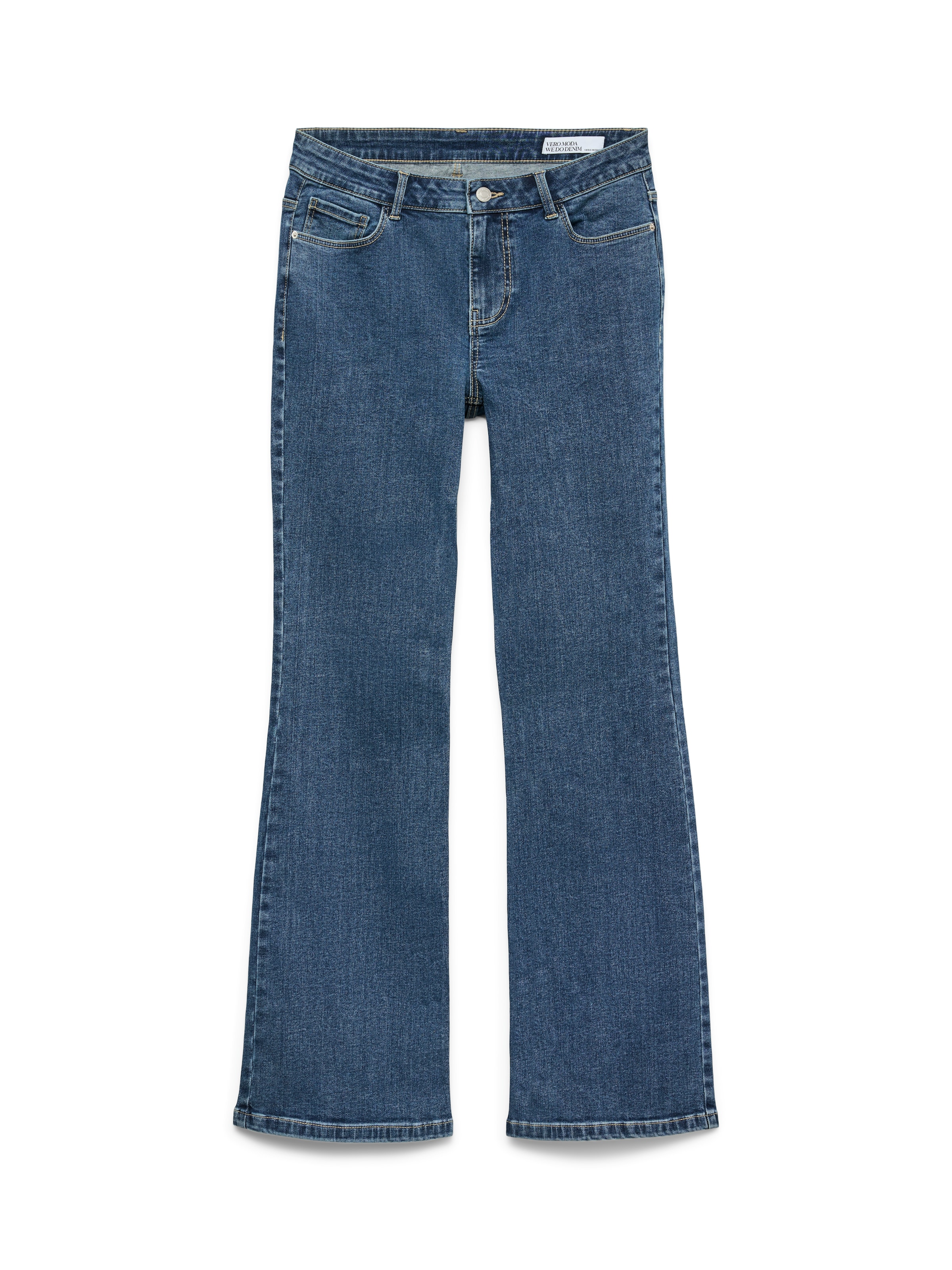 évasé Jean 'VMHELMA' VERO MODA en bleu : devant