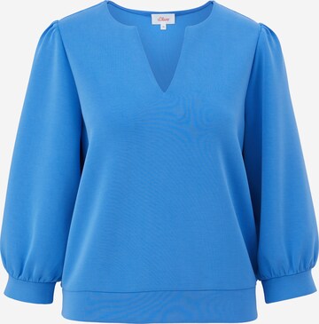 s.Oliver Sweatshirt in Blauw: voorkant