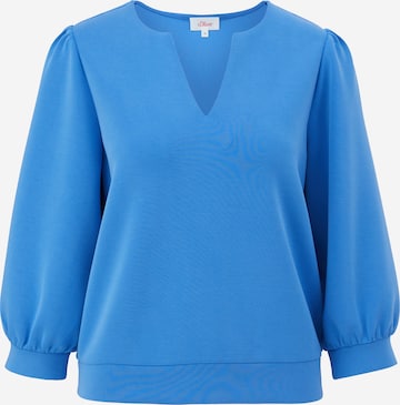 Sweat-shirt s.Oliver en bleu : devant