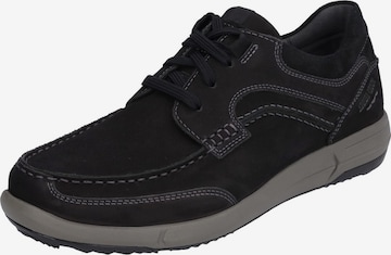JOSEF SEIBEL Athletic Lace-Up Shoes in Black: front
