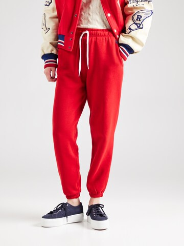 Polo Ralph Lauren Zúžený Kalhoty 'ATHLETIC' – červená: přední strana