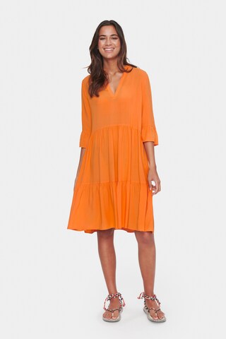 SAINT TROPEZ Dress 'Eda' in Orange