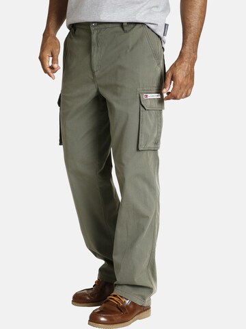 Jan Vanderstorm Loose fit Cargo Pants 'Steen' in Green: front