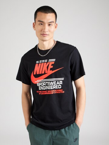 Nike Sportswear Koszulka '6MO FUTURA FAHO25' w kolorze czarny: przód