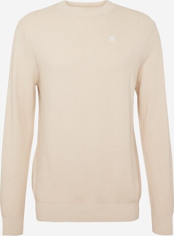 G-Star RAW Sweater in Beige: front