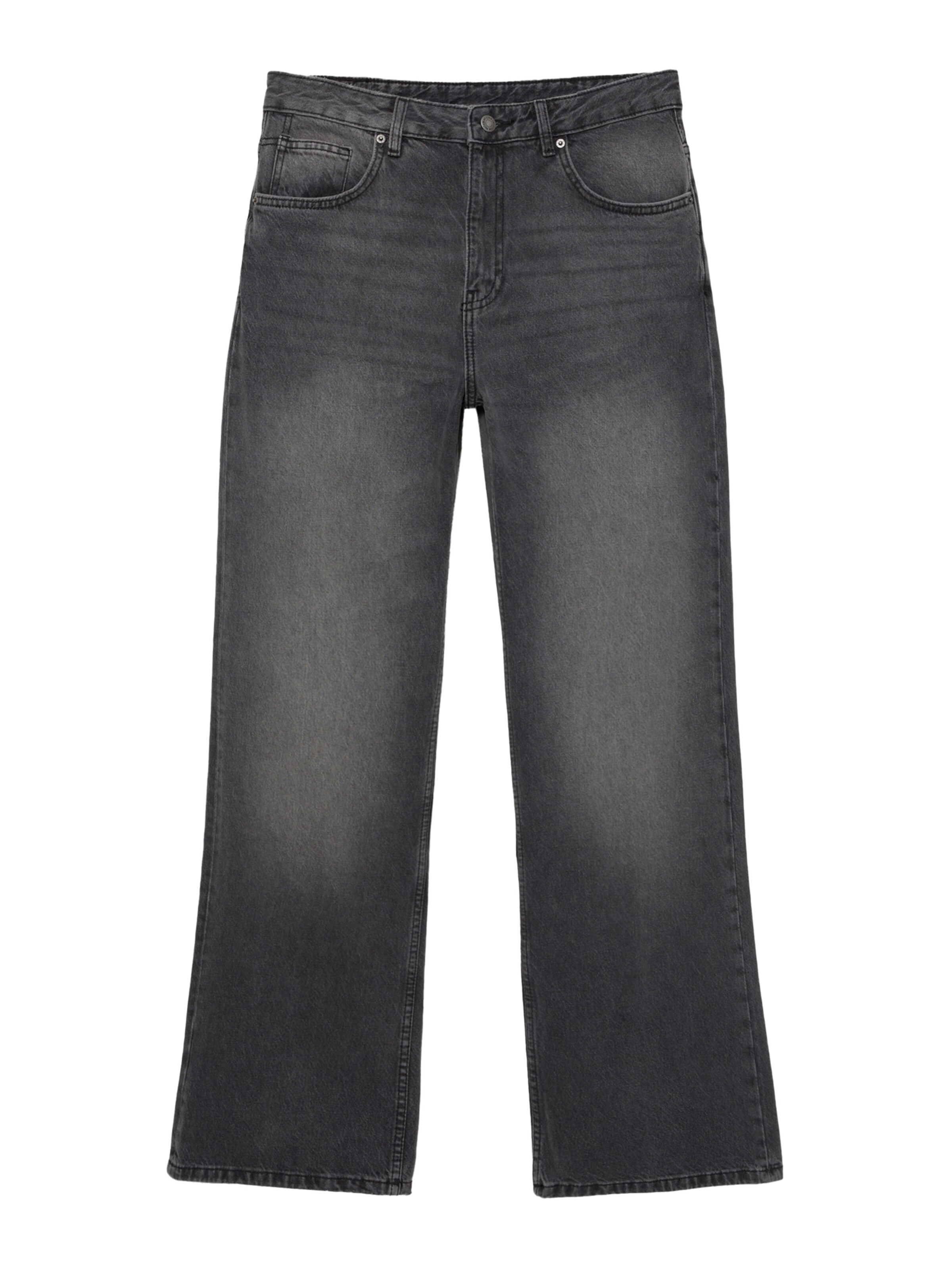 Pull&Bear Flared Jeans in Schwarz: Vorderseite