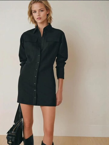 Robe-chemise Hiccup en noir : devant