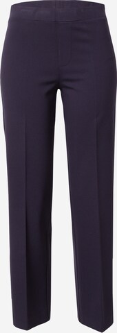 Part Two Regular Pleated Pants 'Ponta' in Blue: front