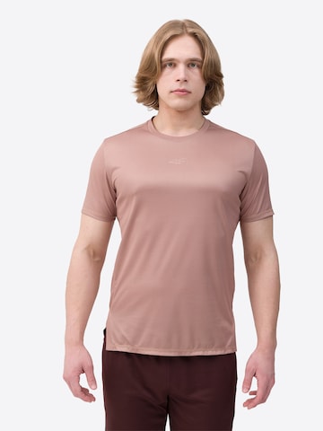 T-Shirt 4F en beige : devant